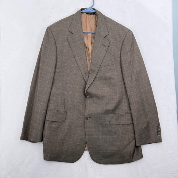 Brooks Brothers Other - Ralph Lauren Sport Coat Dillards Mens 41R Gray Plaid Two Buttons Wool